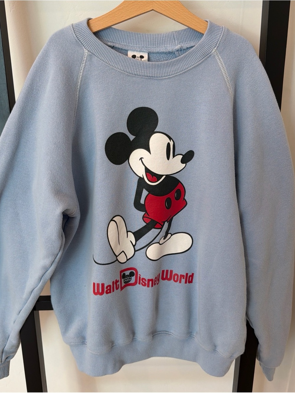 Disney Light Blue Mickey Mouse Walt Disney World Sweatshirt